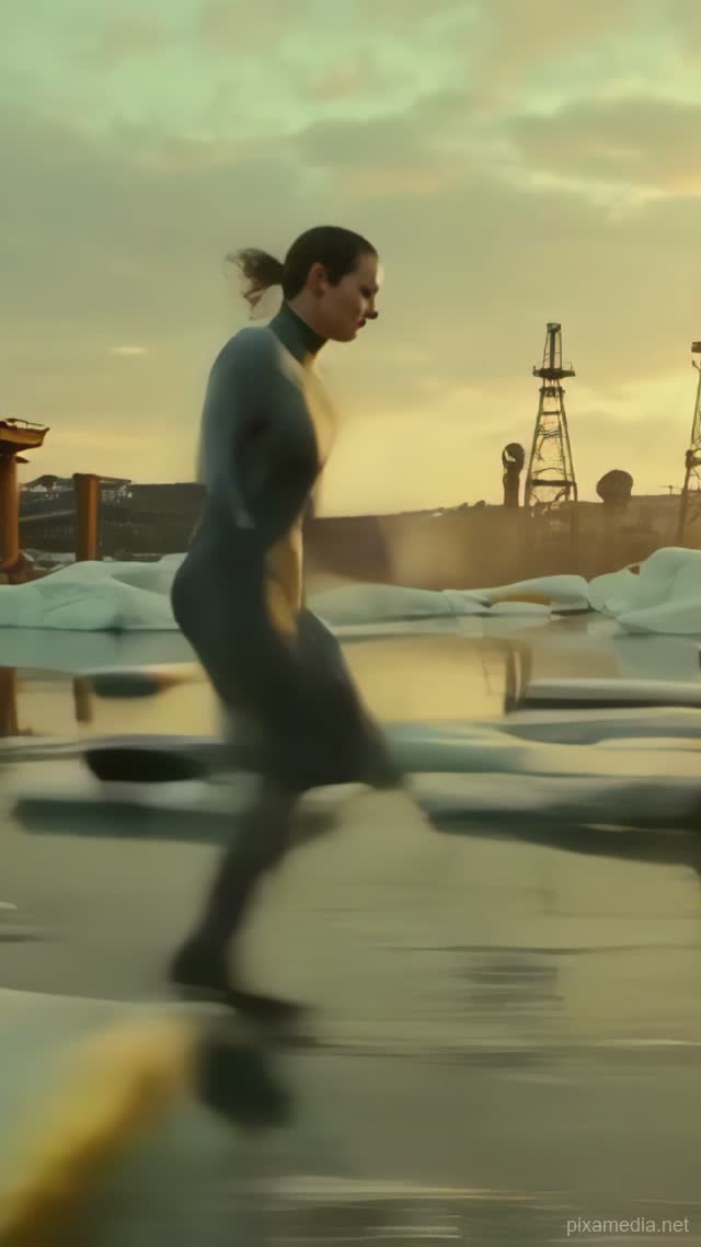 Leap at Shipyard Thaw - Action & Stunts AI stock